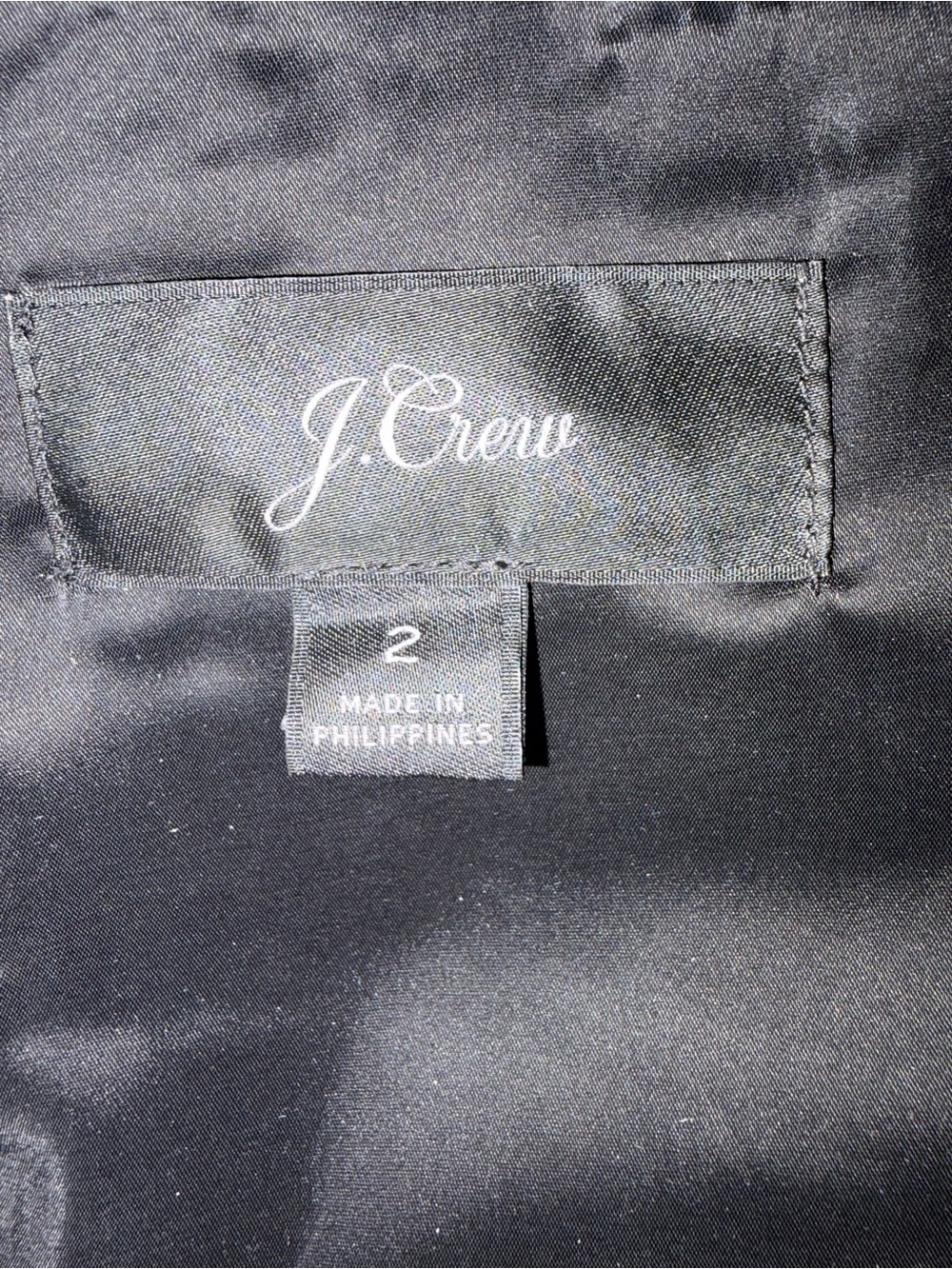 J. Crew Black 3/4 Length Sleeve Fit-and-Flare Dress - Picture 3 of 3